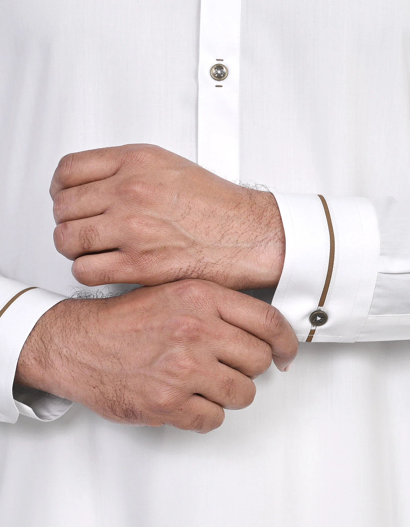 White Plain Kameez Shalwar - Image 3
