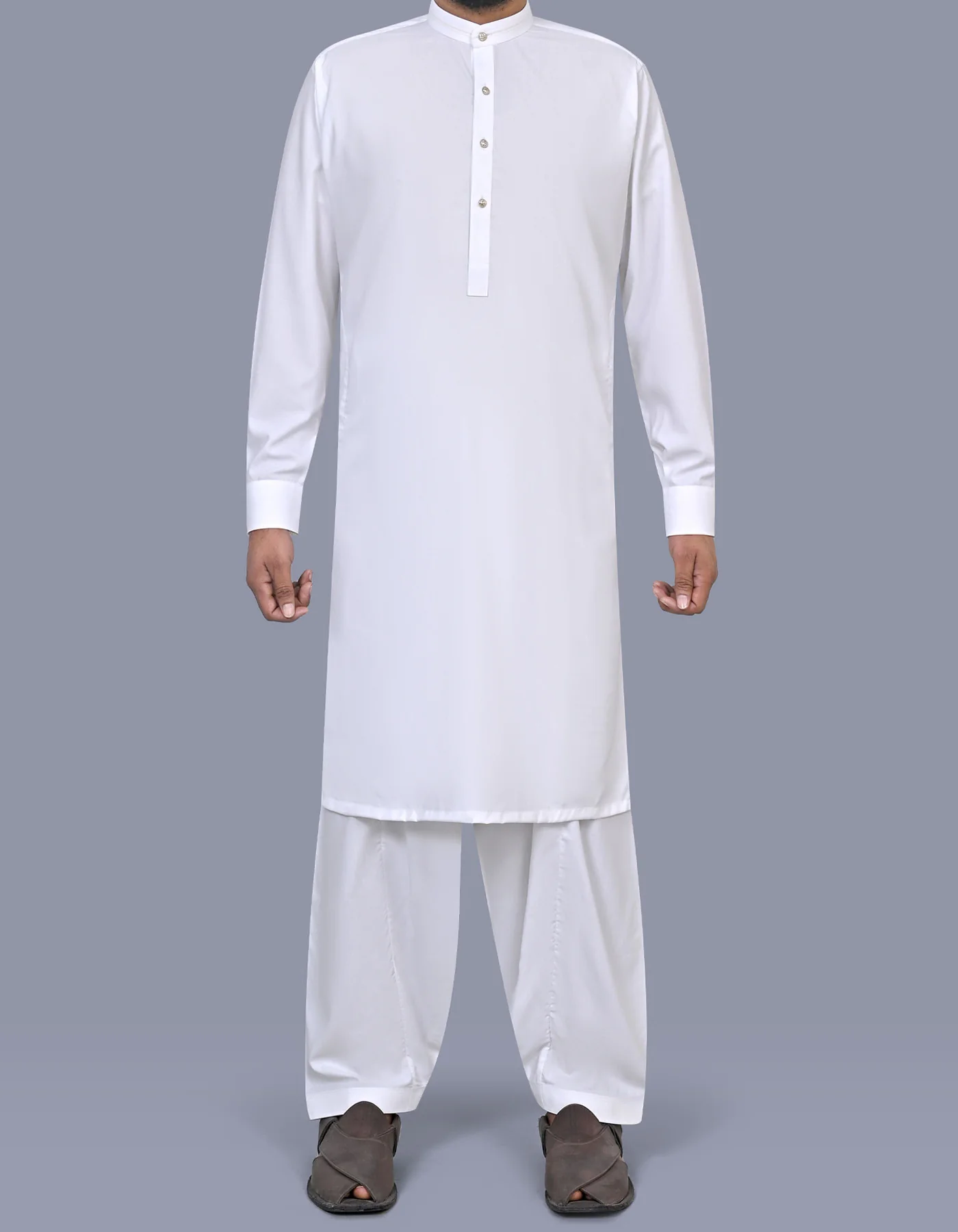 White Plain Kameez Shalwar