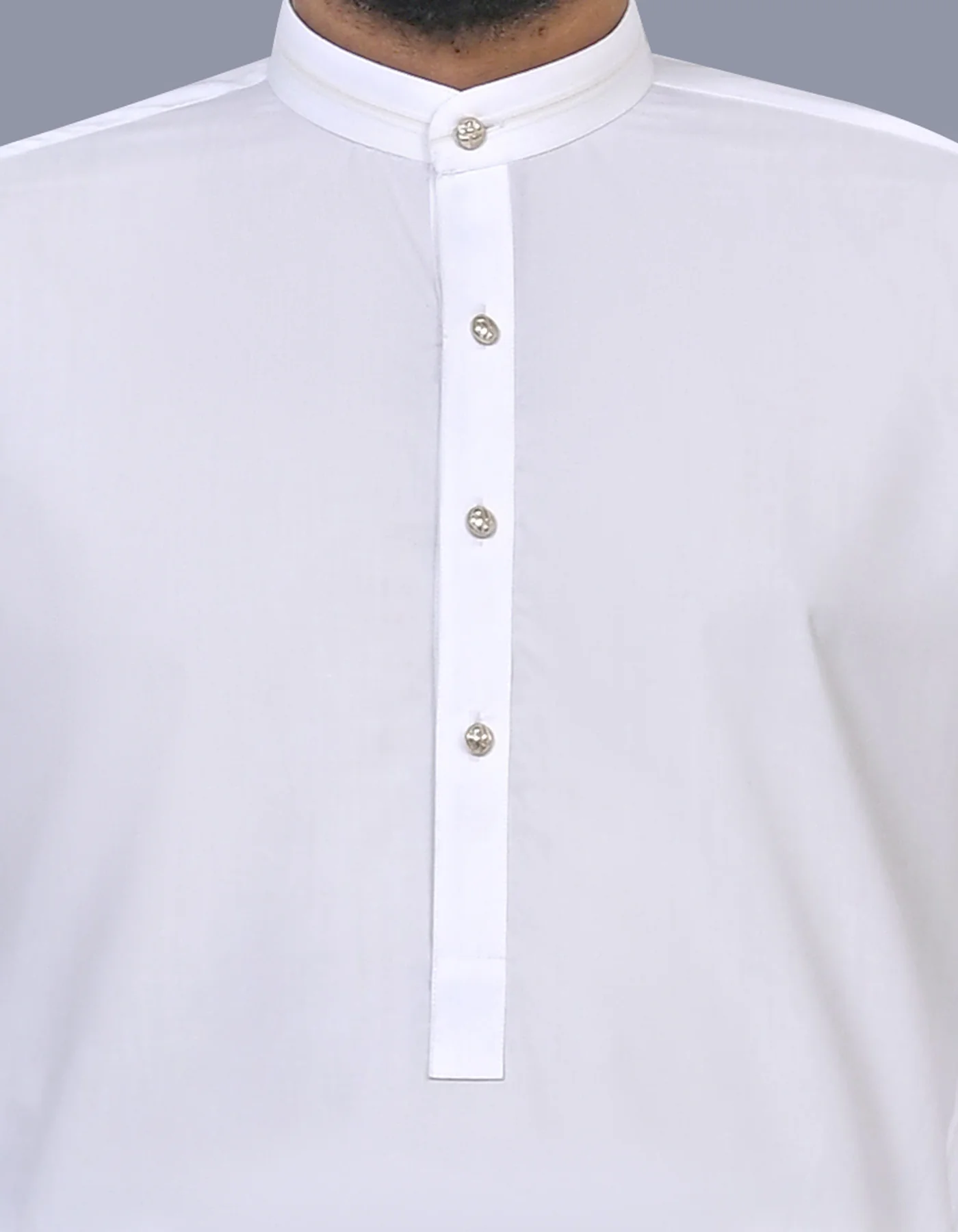 White Plain Kameez Shalwar - Image 2