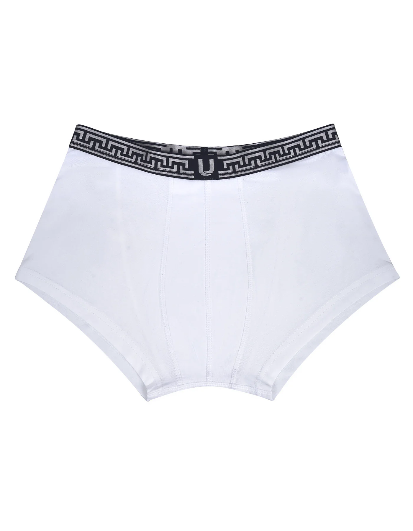 White Plain Knit Boxer