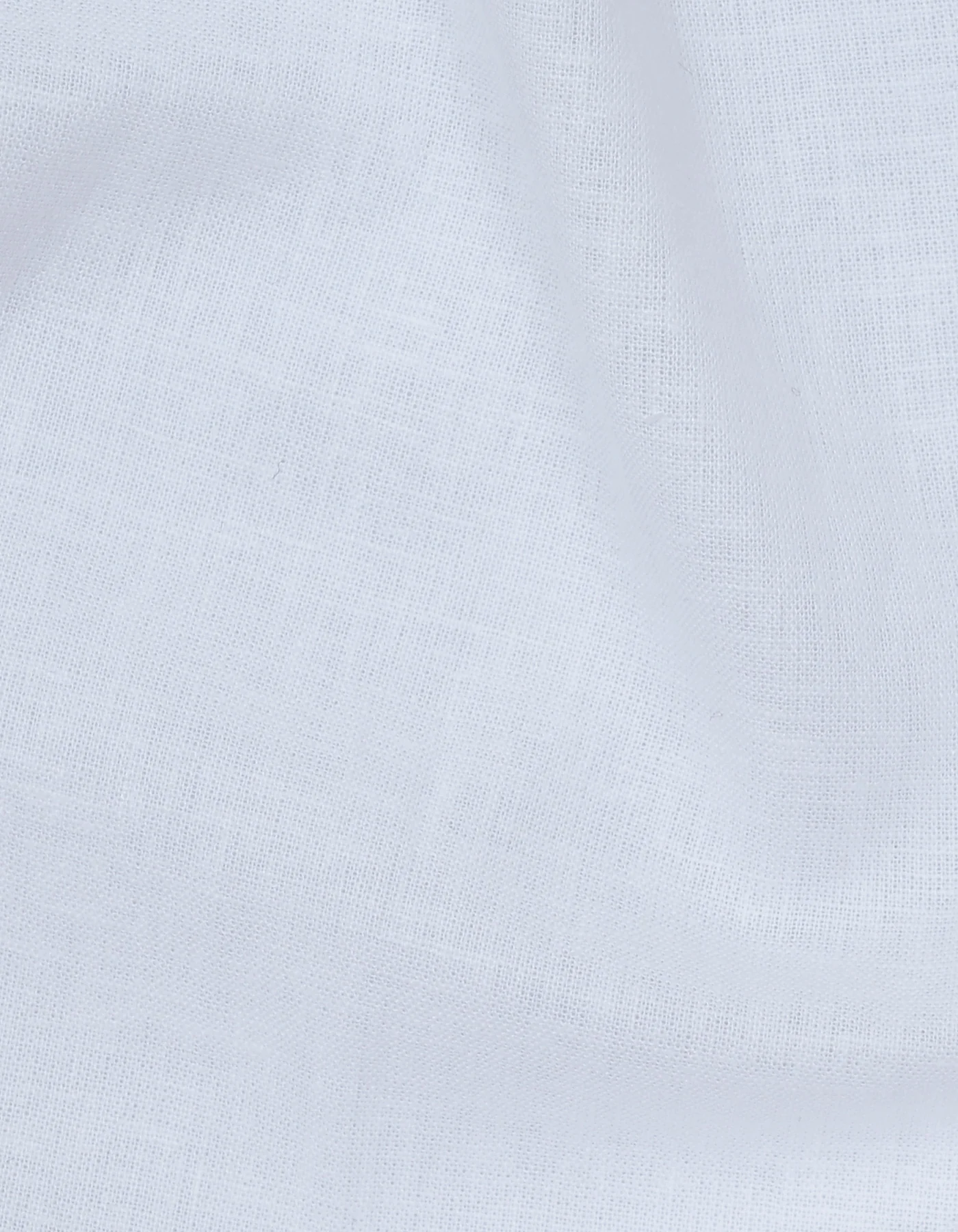 White Plain Smart Fit Linen Shirt - Image 6