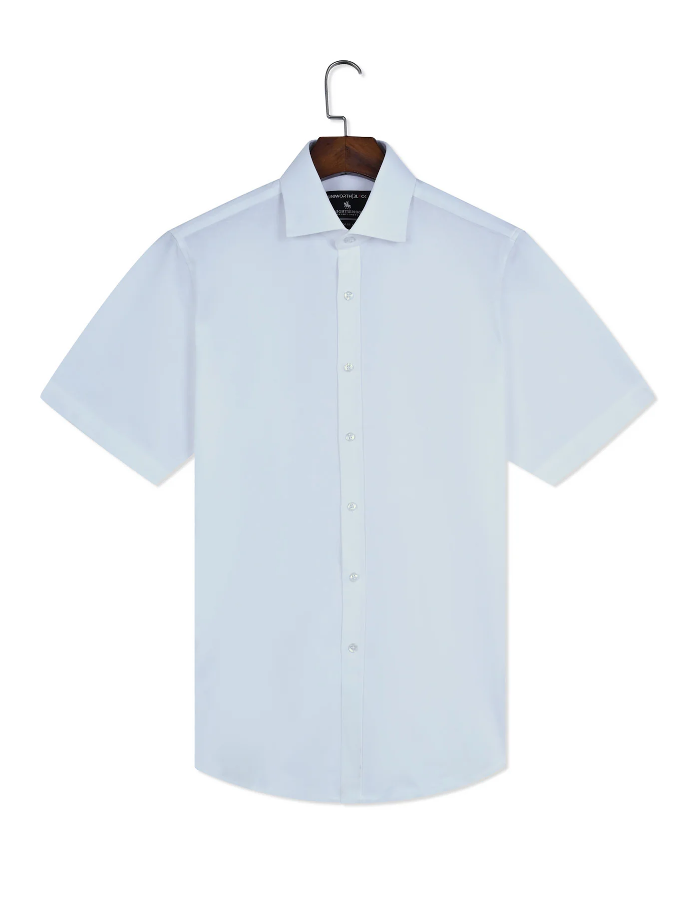 White Plain Smart Fit Shirt - Image 3