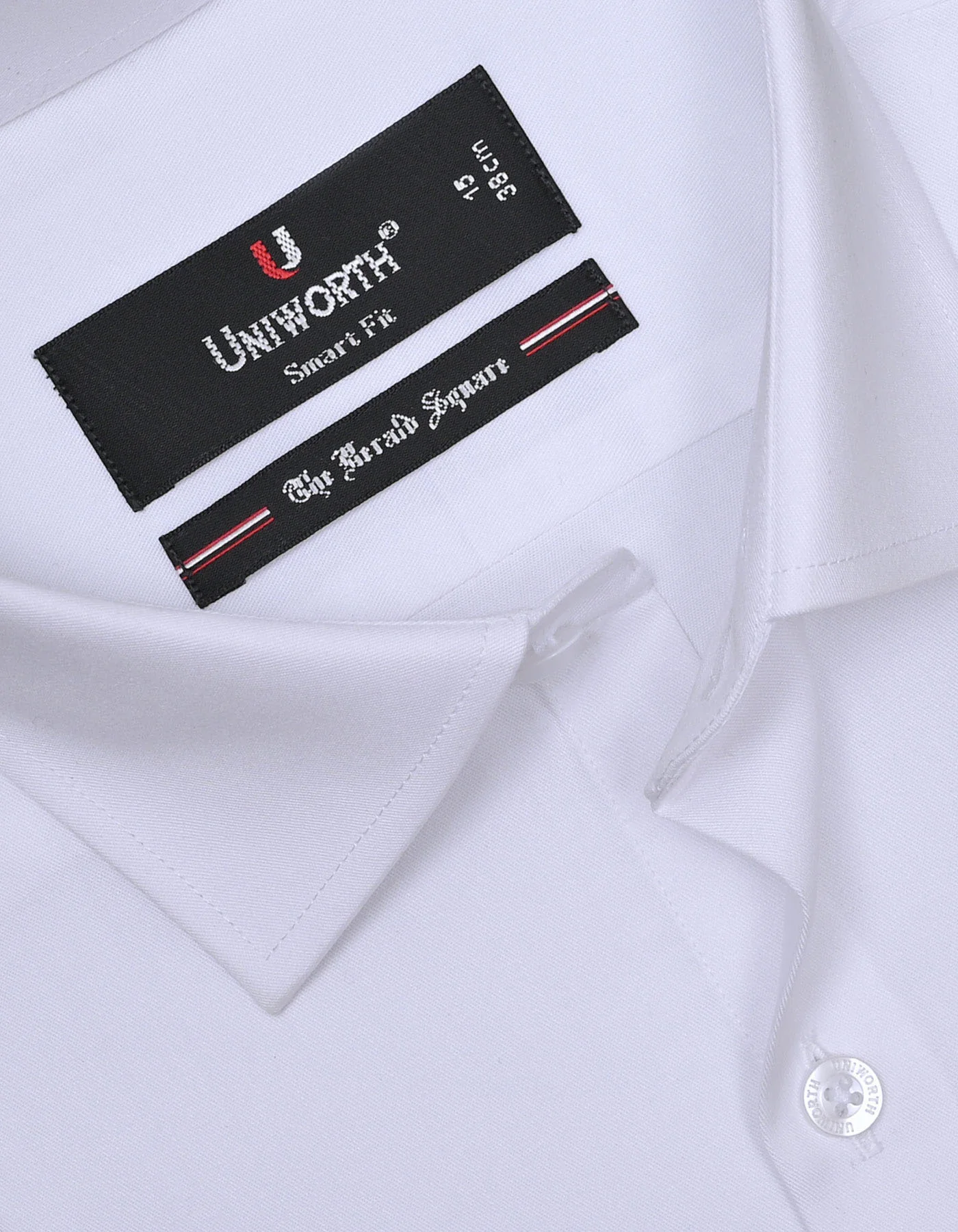 White Plain Tailored Smart Fit Shirt - Image 2