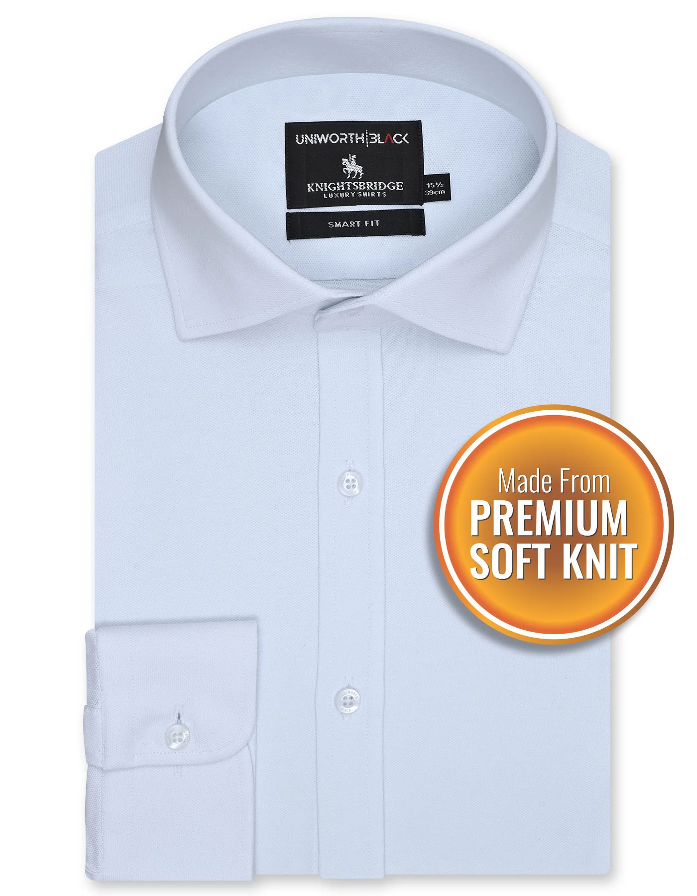 White Plain Tailored Smart Fit Shirt