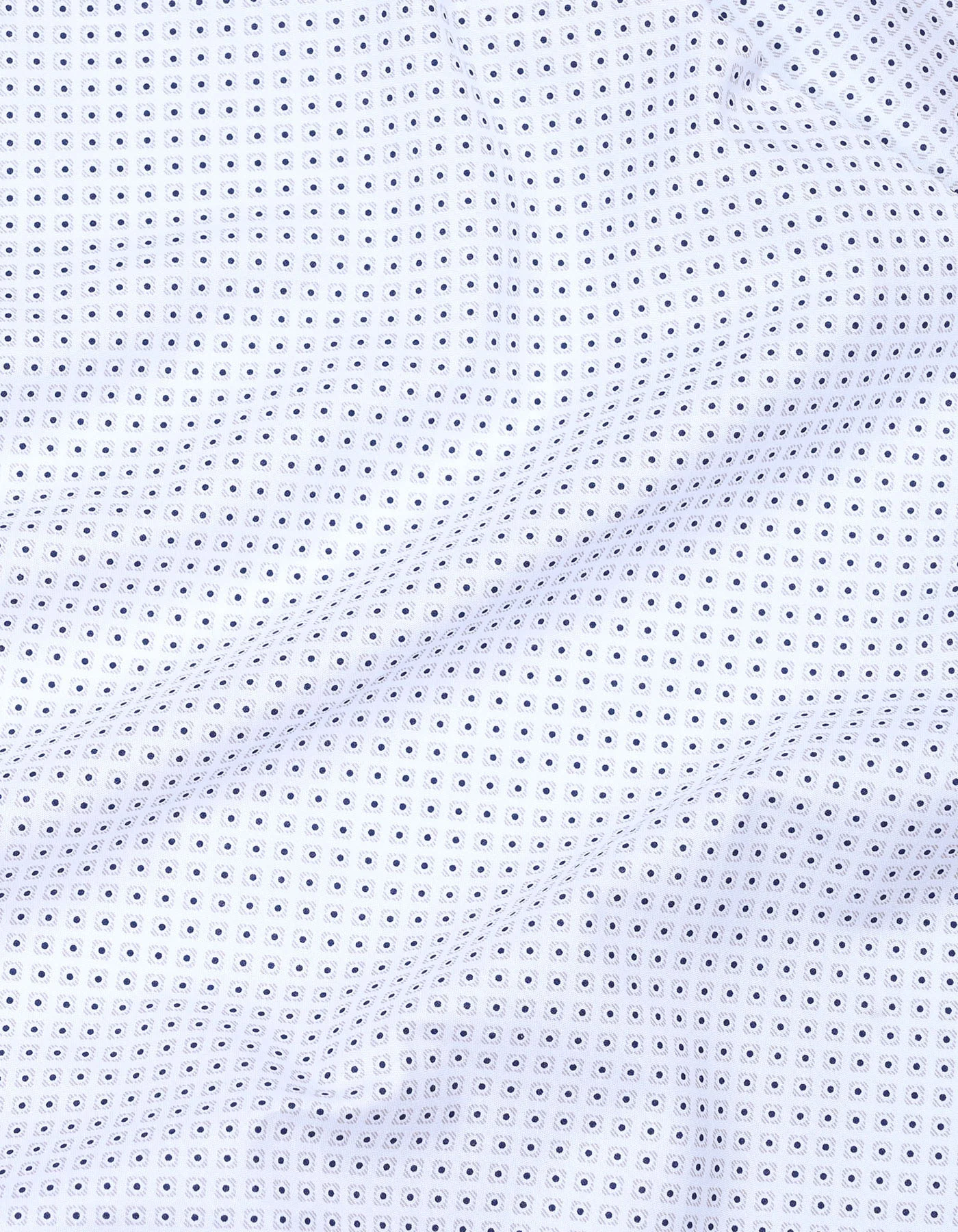 White Printed Smart Fit Shirt - Image 4