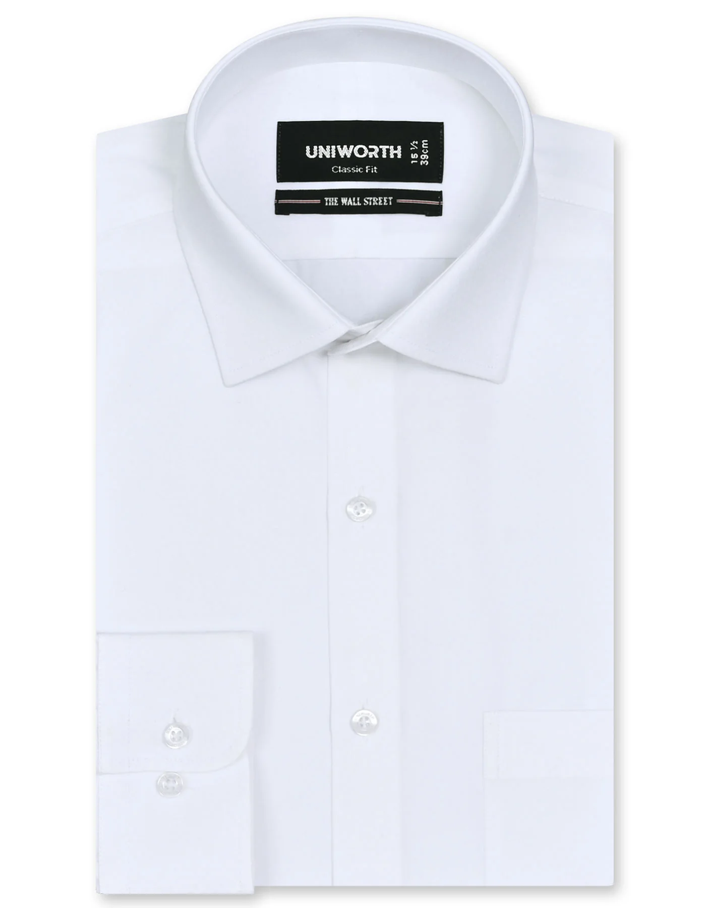White Self Classic Fit Shirt