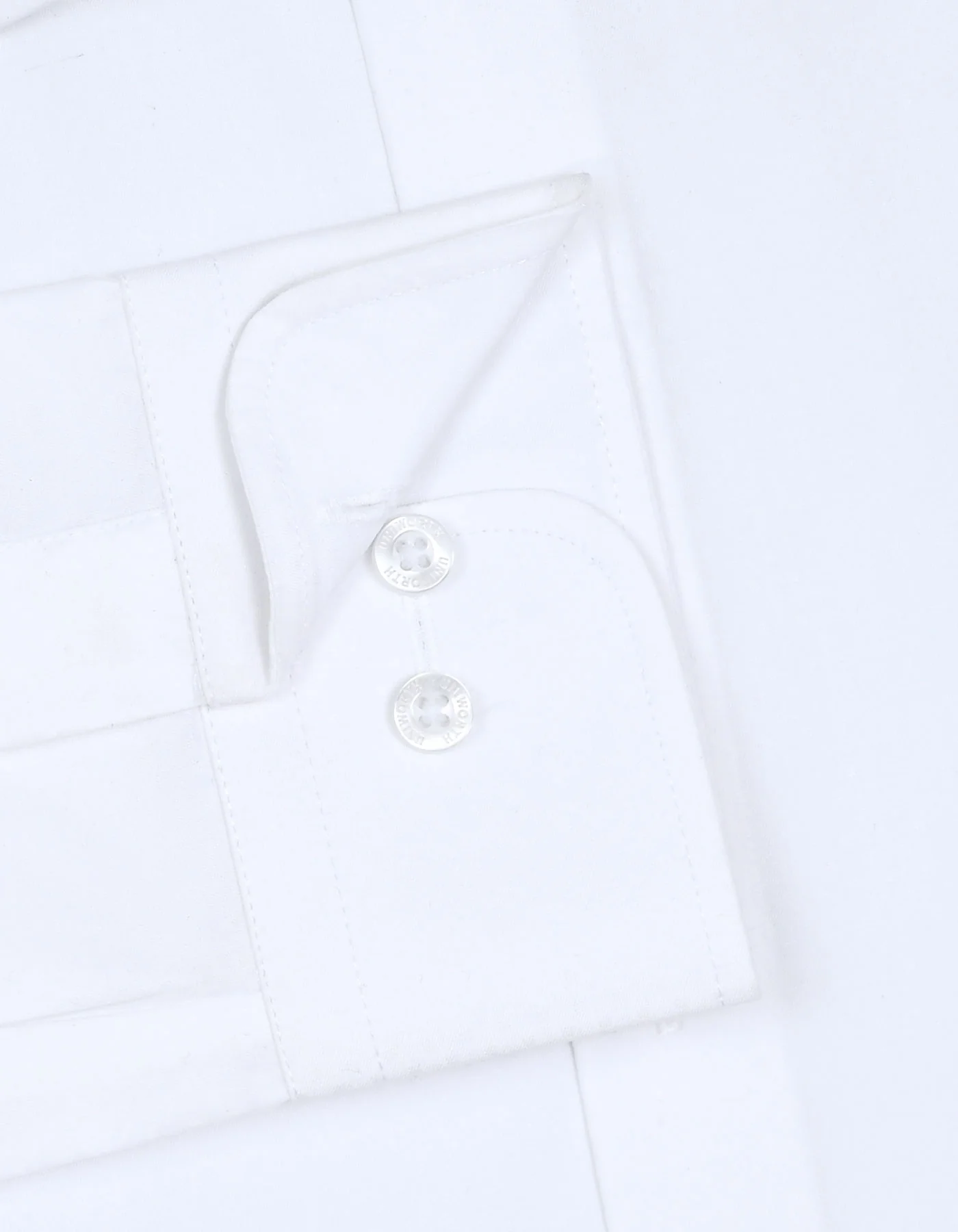 White Self Classic Fit Shirt - Image 3
