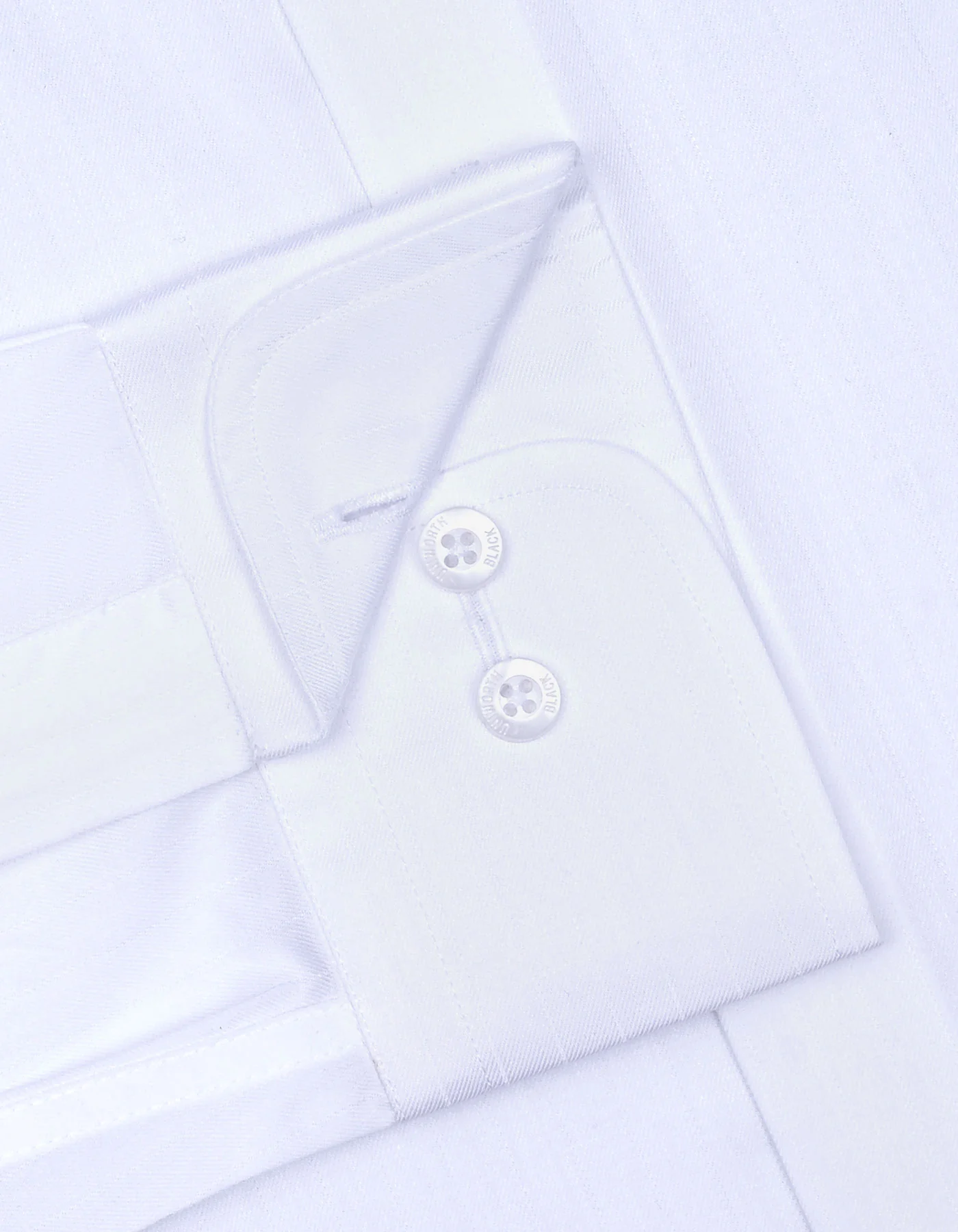 White Self Classic Fit Shirt - Image 3