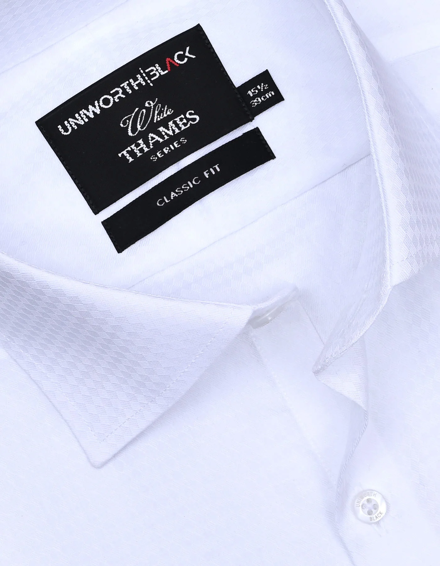White Self Classic Fit Shirt - Image 2