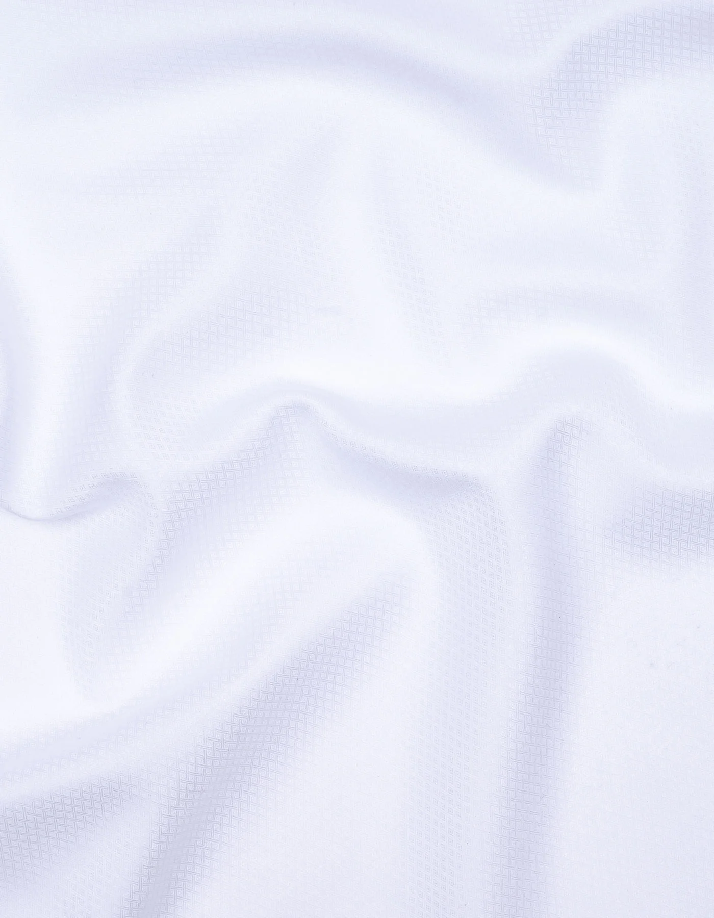 White Self Classic Fit Shirt - Image 4