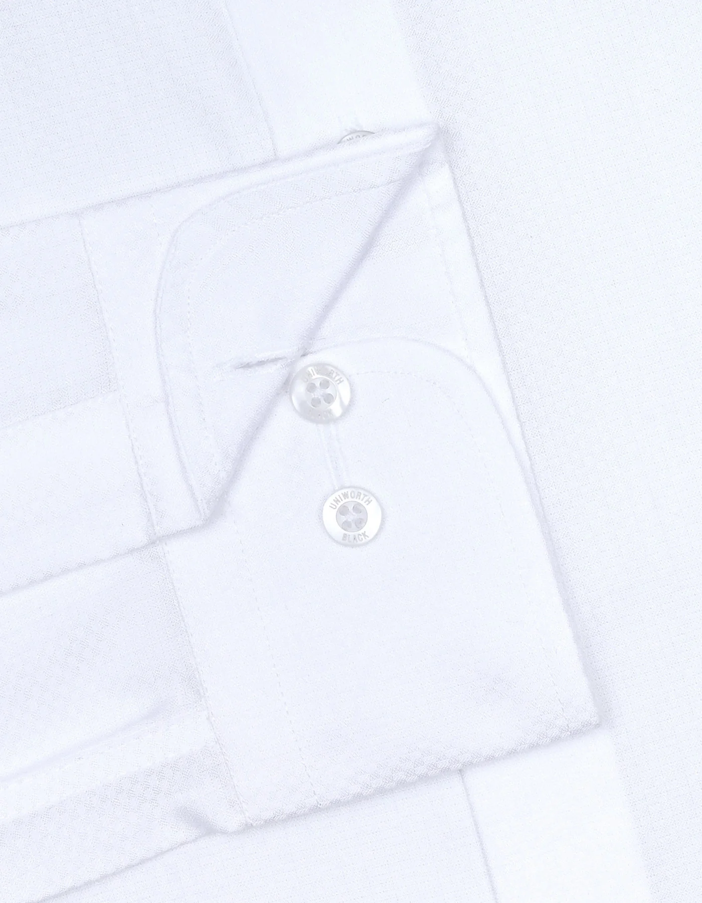 White Self Classic Fit Shirt - Image 3