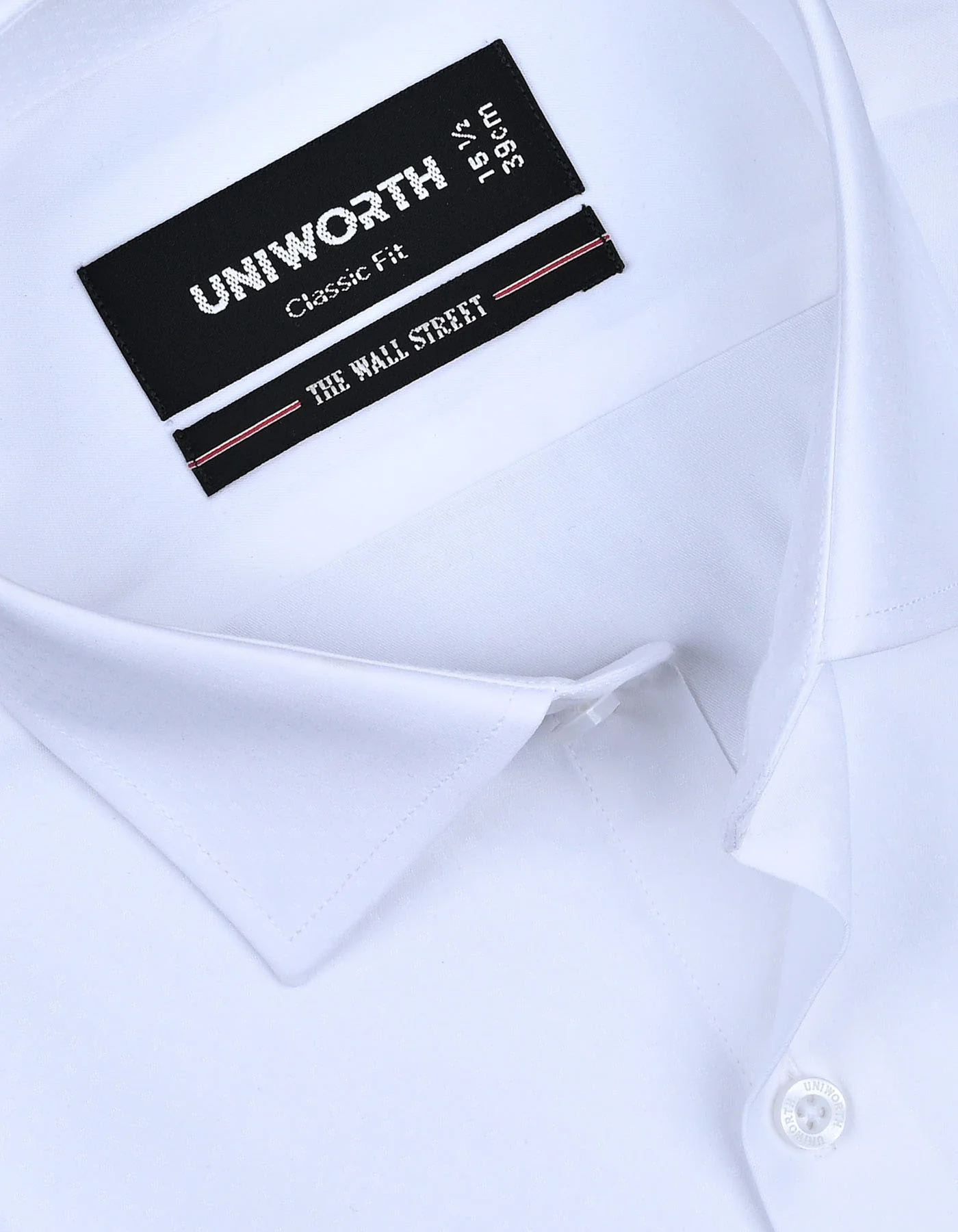 White Self Classic Fit Shirt - Image 2