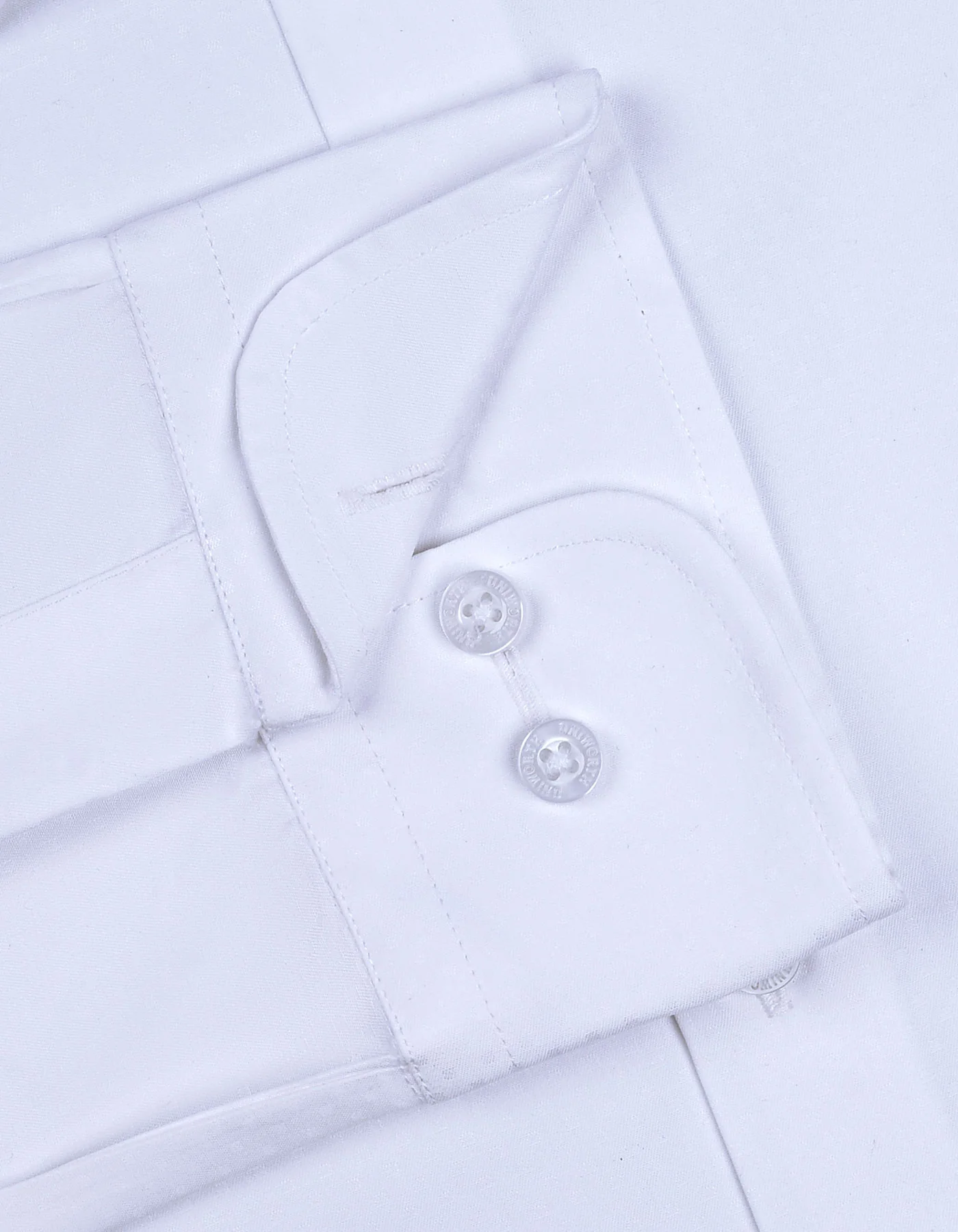 White Self Classic Fit Shirt - Image 3