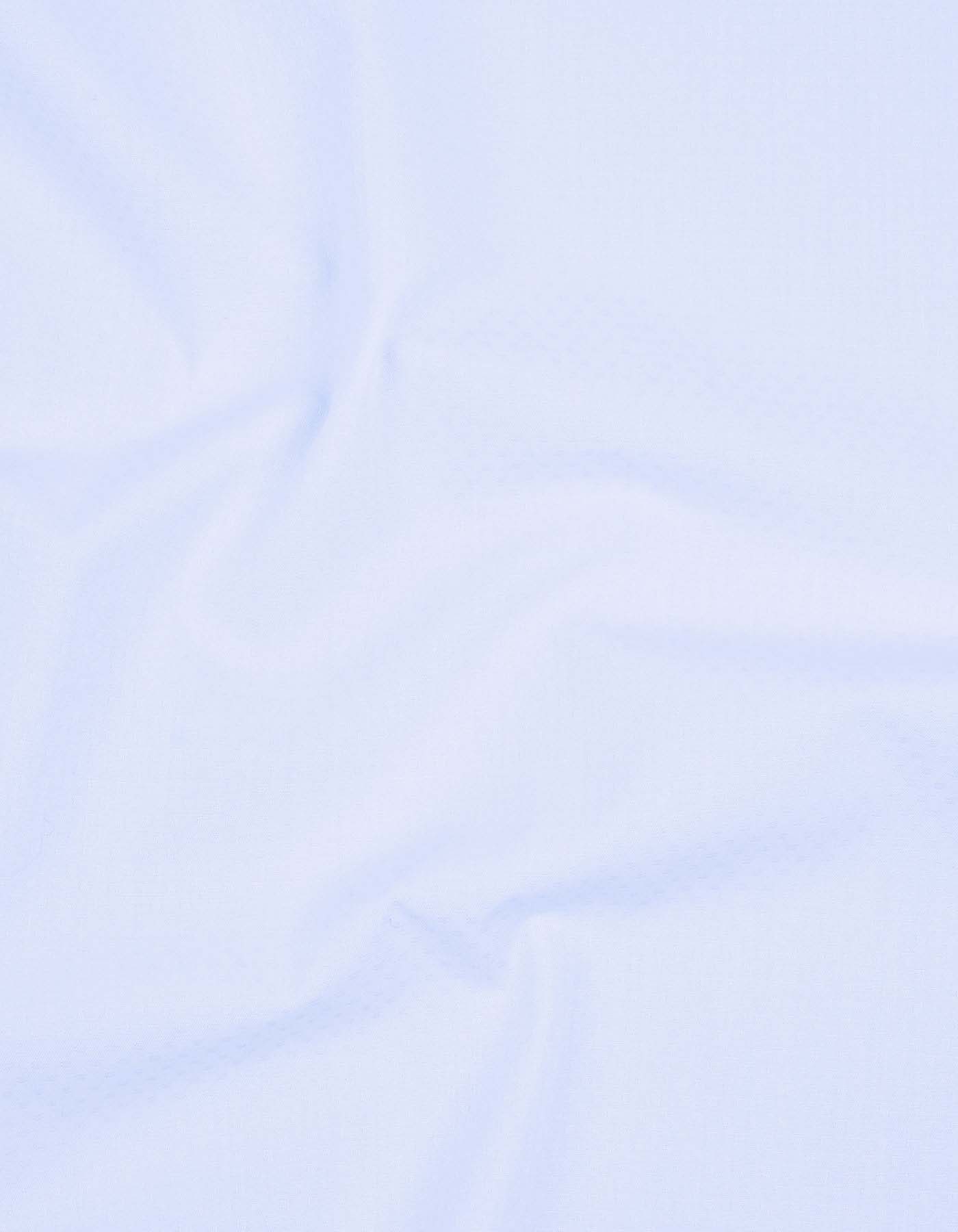 White Self Classic Fit Shirt - Image 4