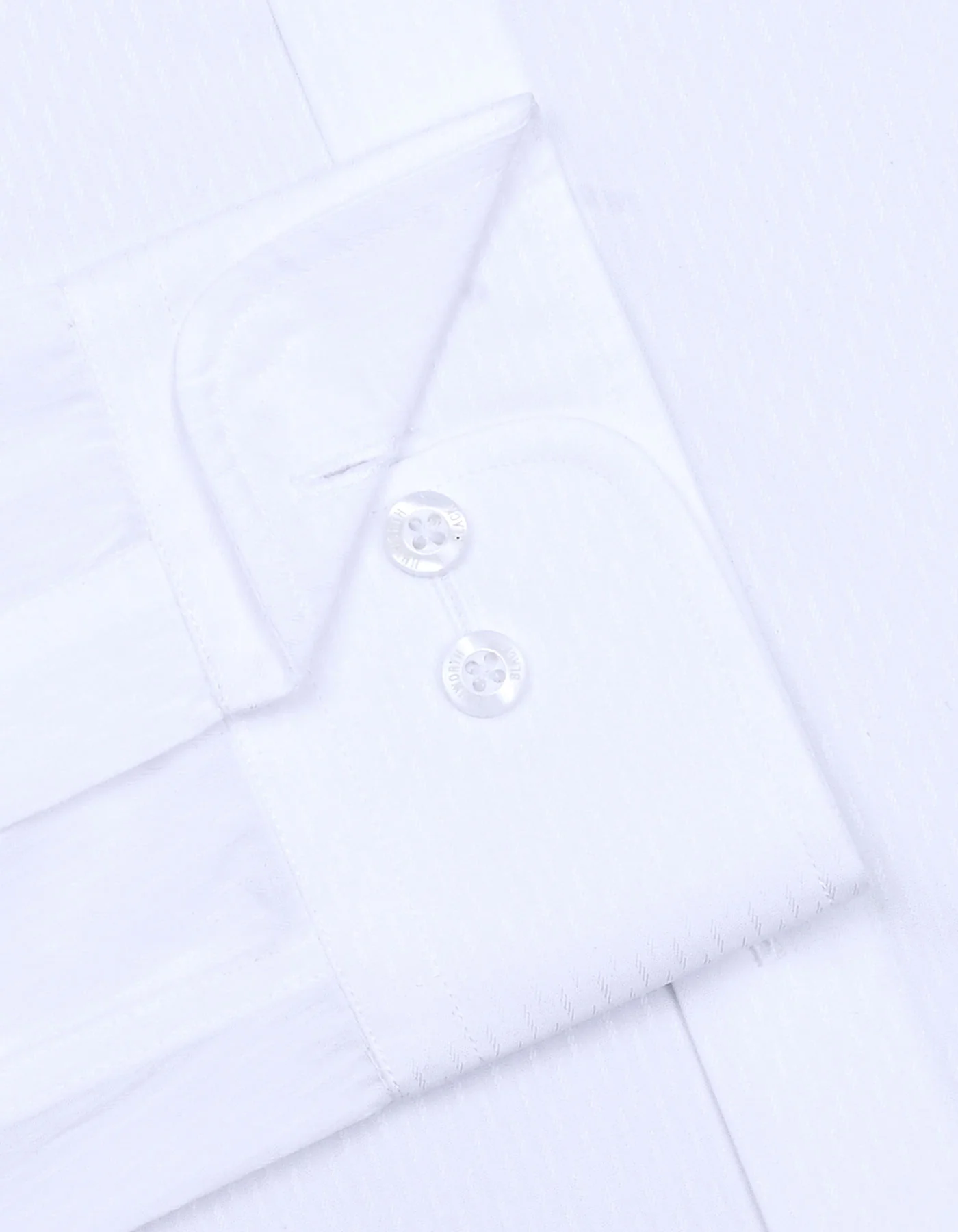 White Self Classic Fit Shirt - Image 3