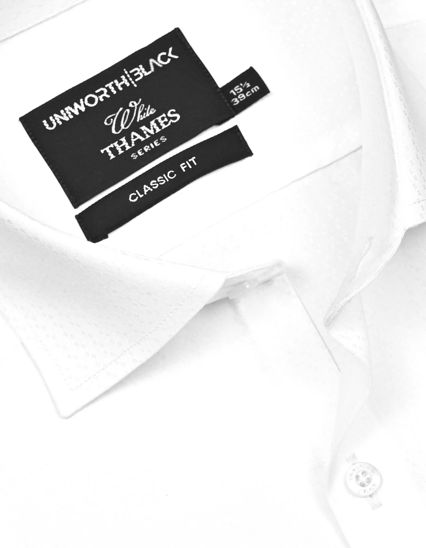 White Self Classic Fit Shirt - Image 2