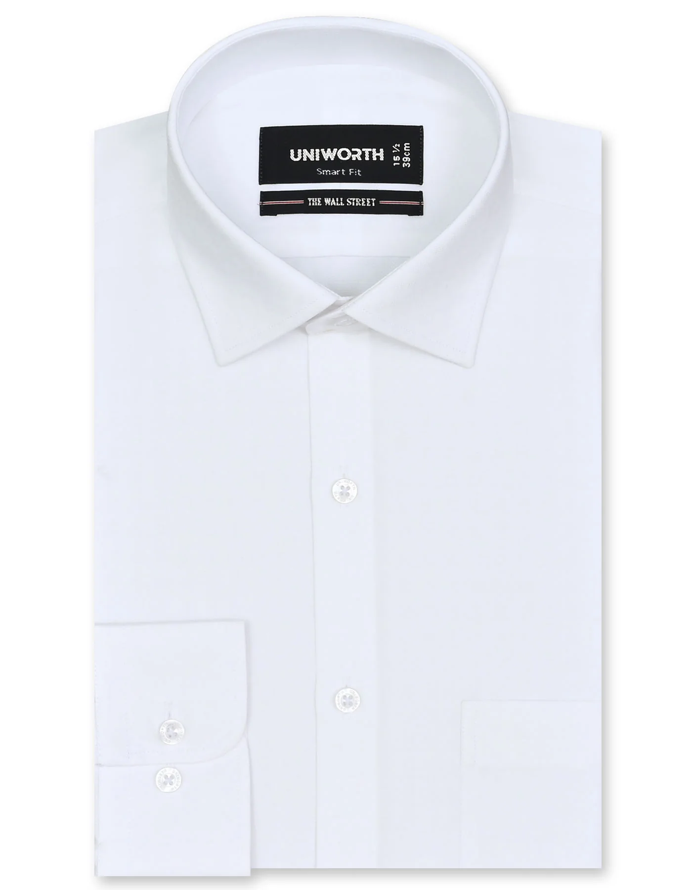 White Self Smart Fit Shirt