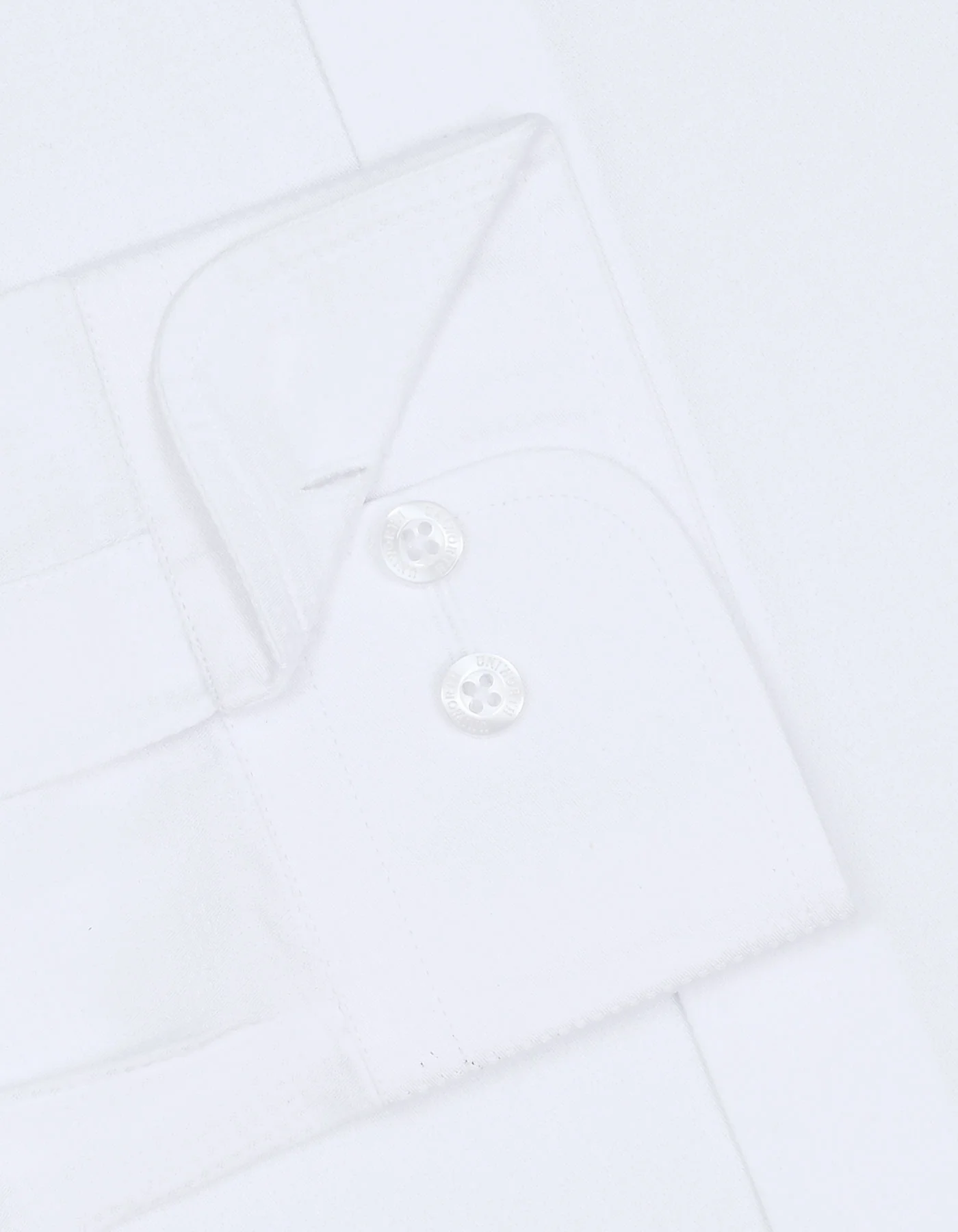 White Self Smart Fit Shirt - Image 3