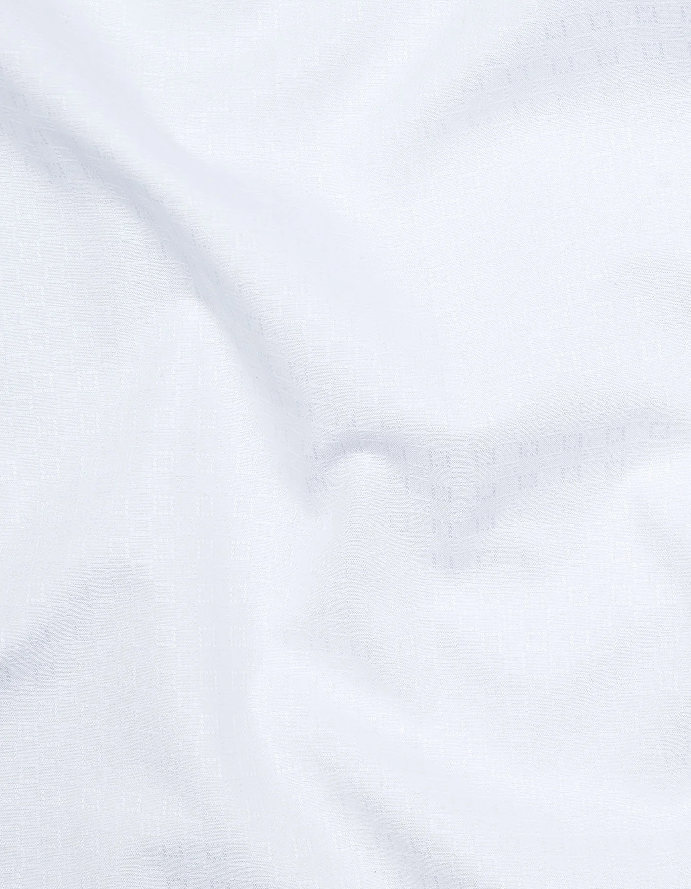 White Self Smart Fit Shirt - Image 4