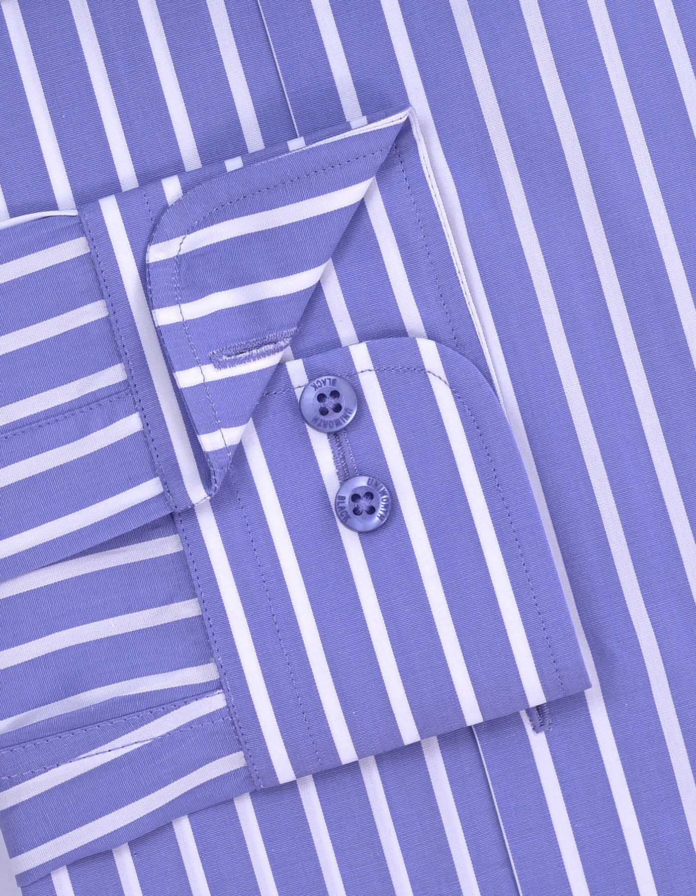 White/Sky Stripe Classic Fit Shirt - Image 3