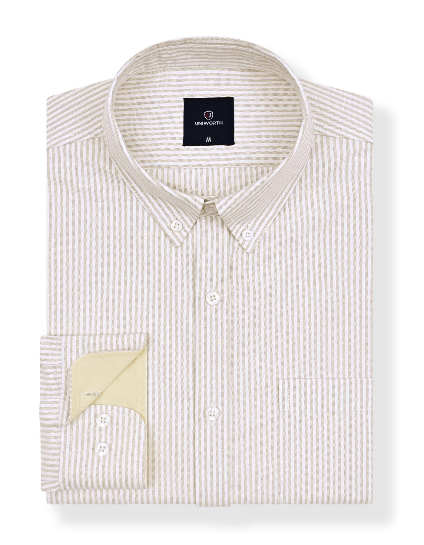 White Stripe Regular Fit Casual Shirt