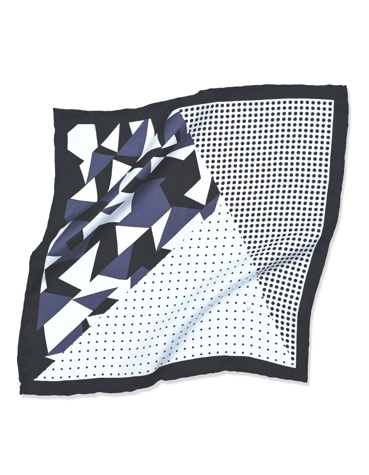 White Texture Pocket Square - Image 4