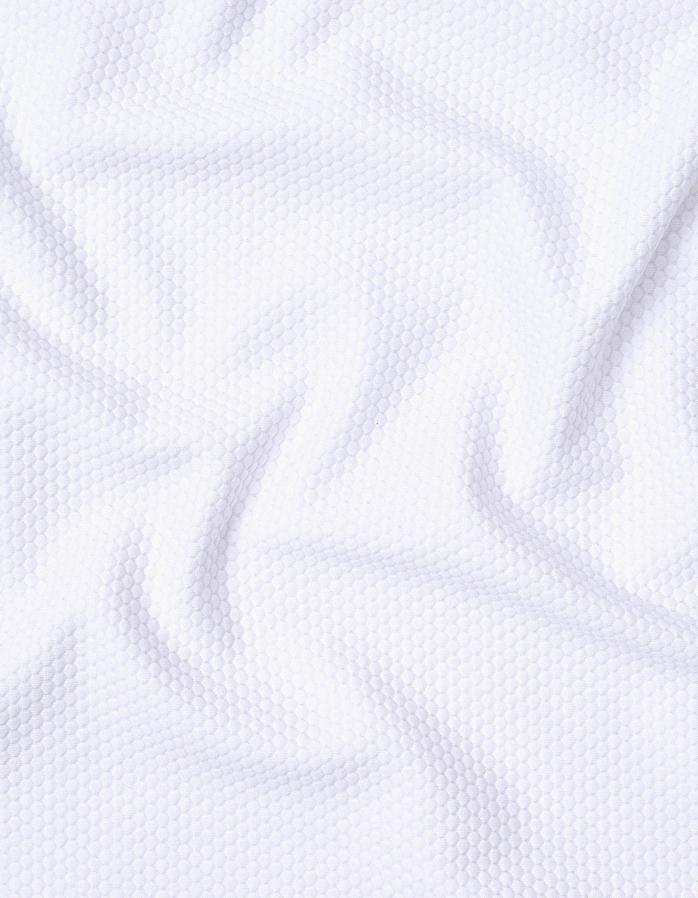 White Textured Crew Neck T-Shirt - Image 5
